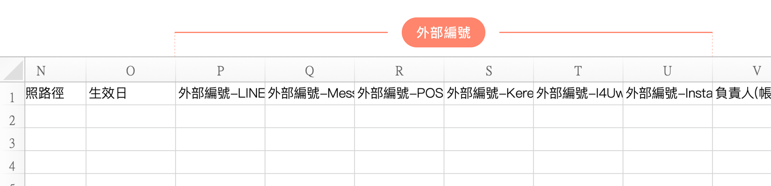 範本內外部編號欄位